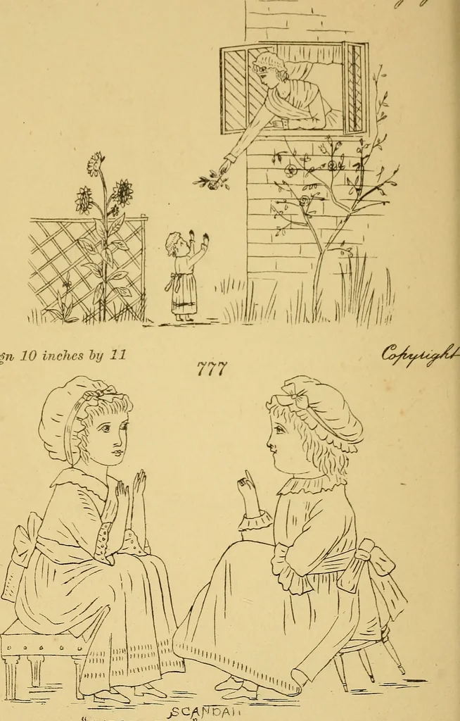 An illustration from Briggs' patent transferring designs, 1880, leaf 215