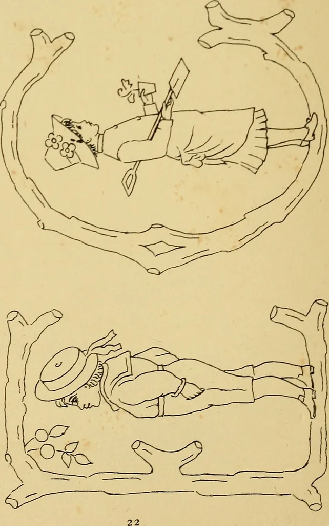 An illustration from Briggs' patent transferring designs, 1880, leaf 221