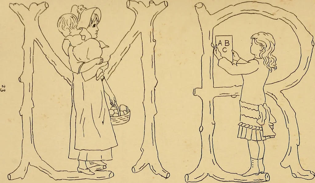 An illustration from Briggs' patent transferring designs, 1880, leaf 222