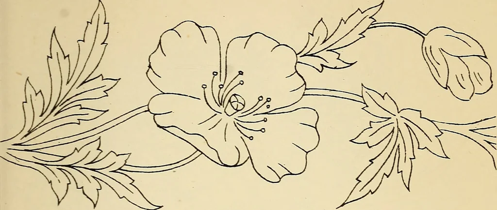 An illustration from Briggs' patent transferring designs, 1880, leaf 40