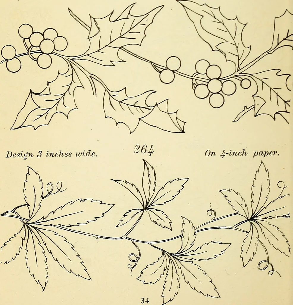 An illustration from Briggs' patent transferring designs, 1880, leaf 41