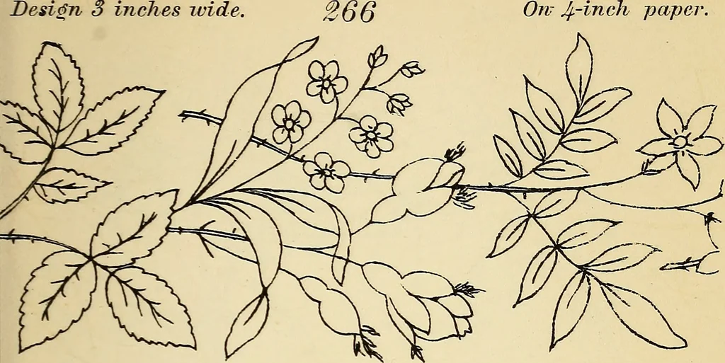 An illustration from Briggs' patent transferring designs, 1880, leaf 42