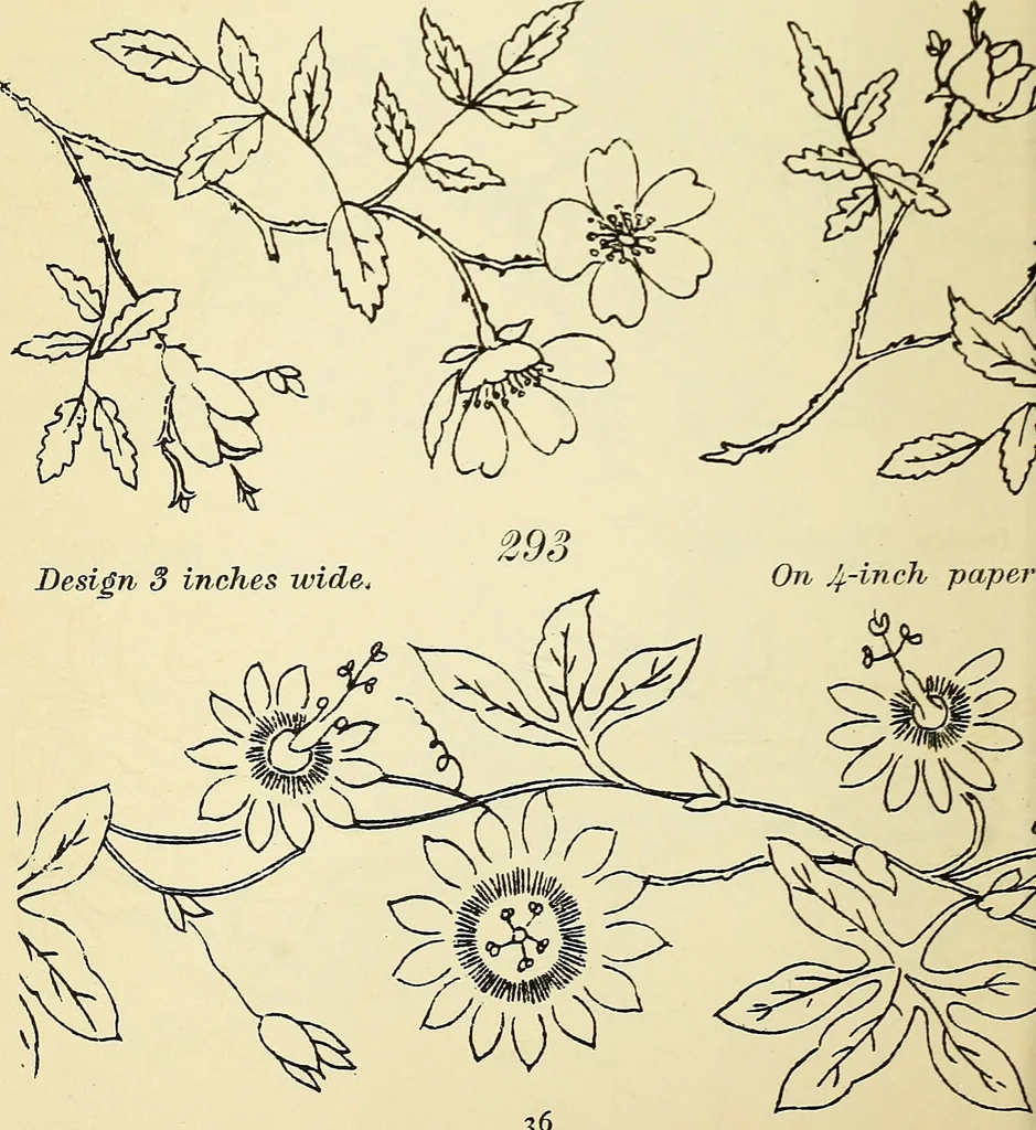 An illustration from Briggs' patent transferring designs, 1880, leaf 43