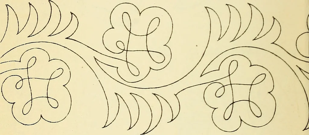 An illustration from Briggs' patent transferring designs, 1880, leaf 45