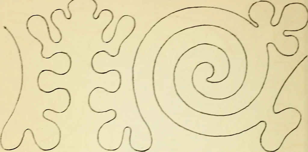 An illustration from Briggs' patent transferring designs, 1880, leaf 47
