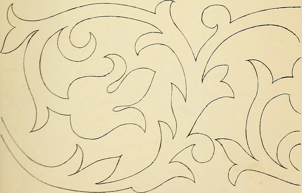 An illustration from Briggs' patent transferring designs, 1880, leaf 62