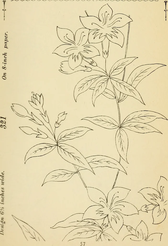 An illustration from Briggs' patent transferring designs, 1880, leaf 64