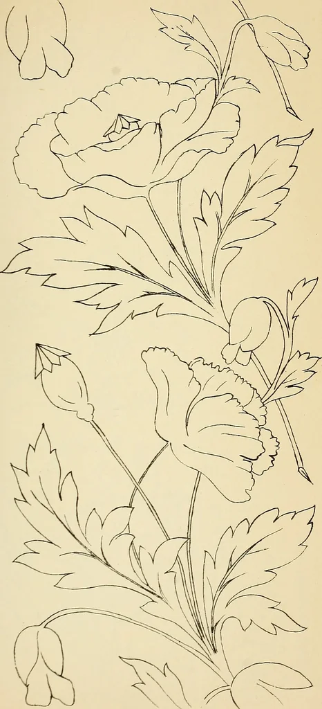 An illustration from Briggs' patent transferring designs, 1880, leaf 66