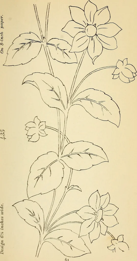 An illustration from Briggs' patent transferring designs, 1880, leaf 68