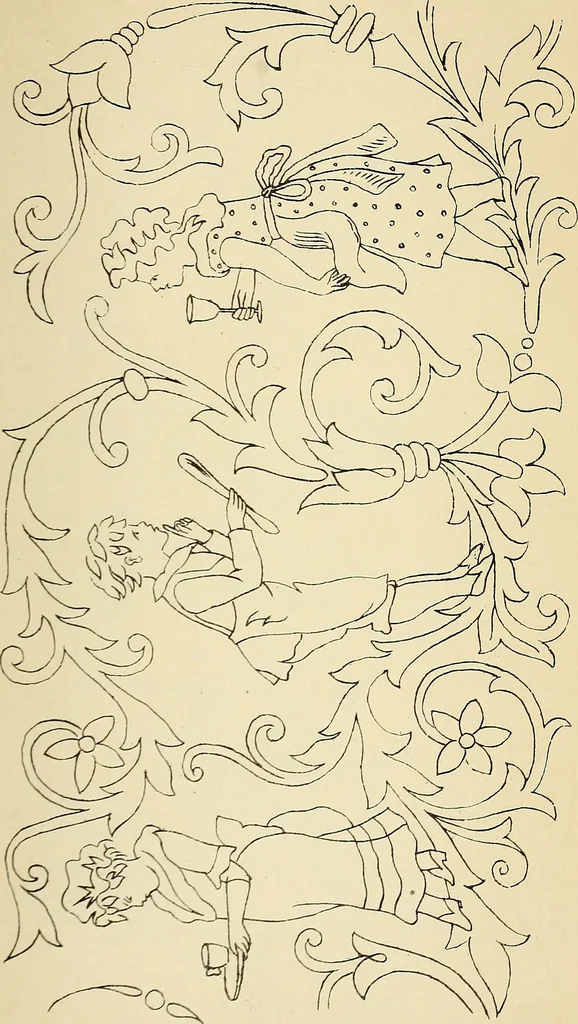An illustration from Briggs' patent transferring designs, 1880, leaf 70