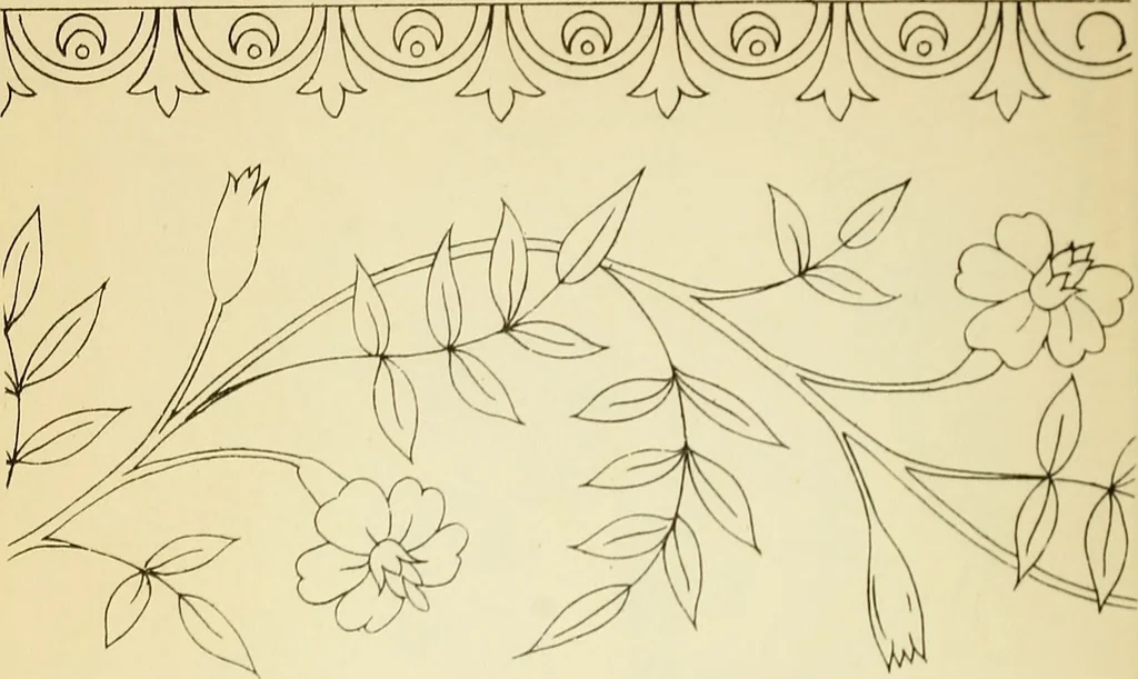 An illustration from Briggs' patent transferring designs, 1880, leaf 71