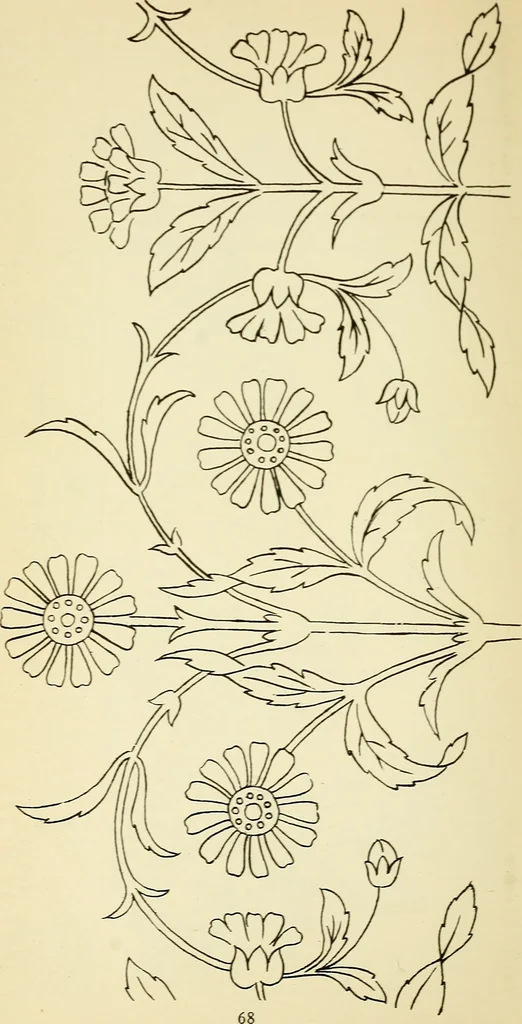 An illustration from Briggs' patent transferring designs, 1880, leaf 75