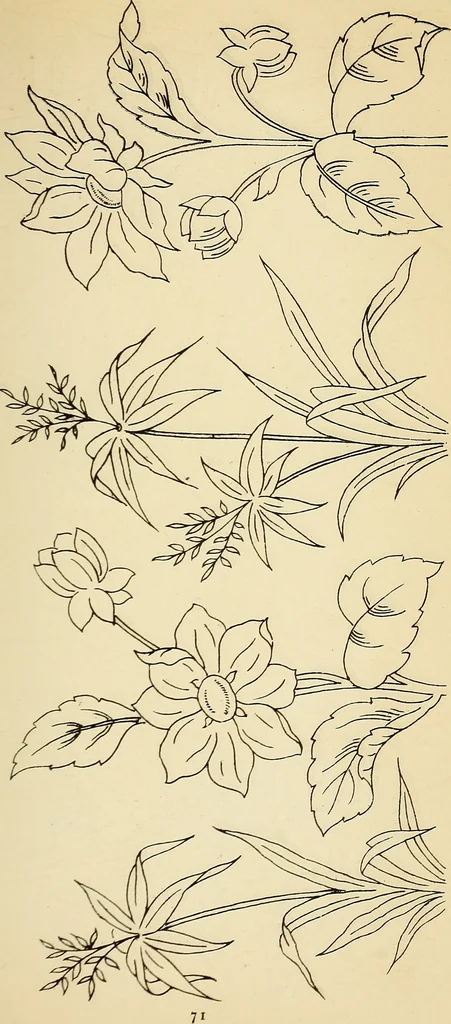 An illustration from Briggs' patent transferring designs, 1880, leaf 78