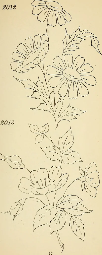 An illustration from Briggs' patent transferring designs, 1880, leaf 84