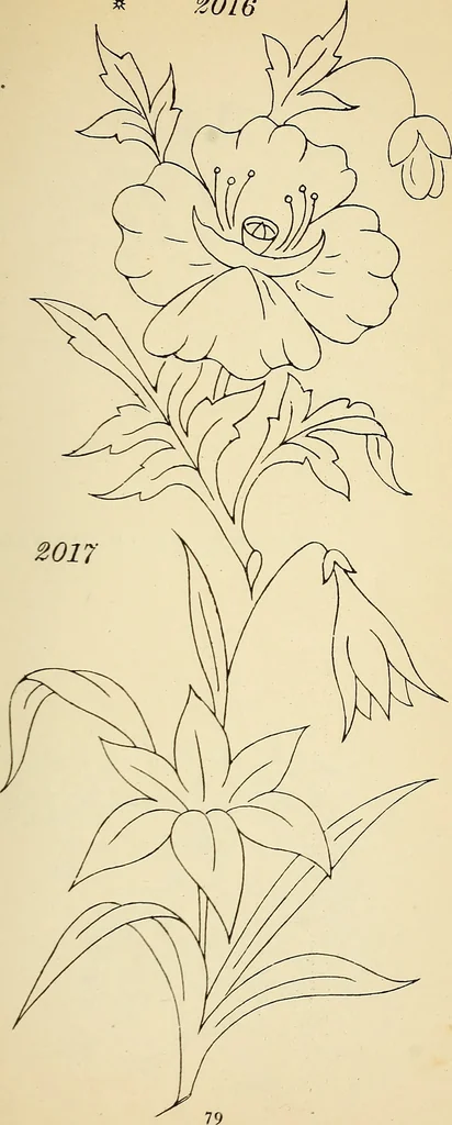 An illustration from Briggs' patent transferring designs, 1880, leaf 86