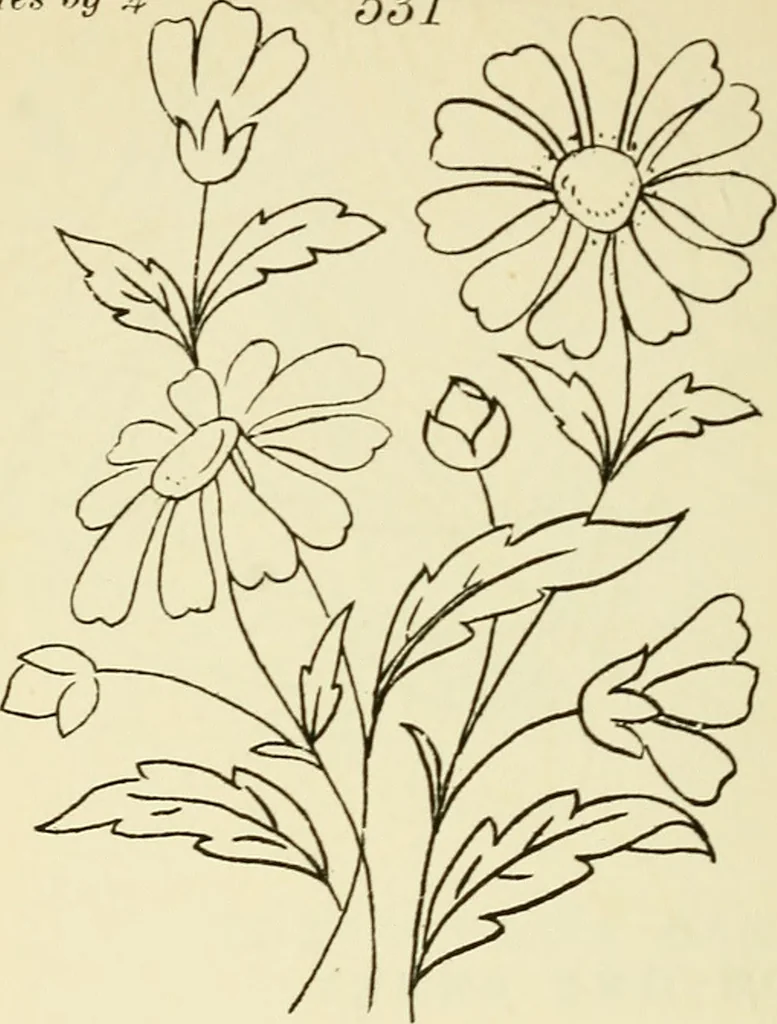 An illustration from Briggs' patent transferring designs, 1880, leaf 93