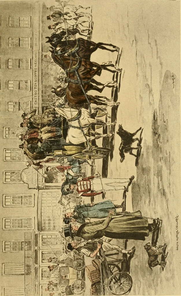 An illustration from Brighton and its coaches : a history of the London and Brighton Road, with some account of the provincial coaches that have run from Brighton, 1894, leaf 104