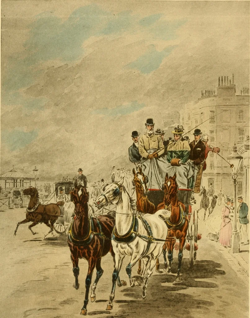 An illustration from Brighton and its coaches : a history of the London and Brighton Road, with some account of the provincial coaches that have run from Brighton, 1894, leaf 11