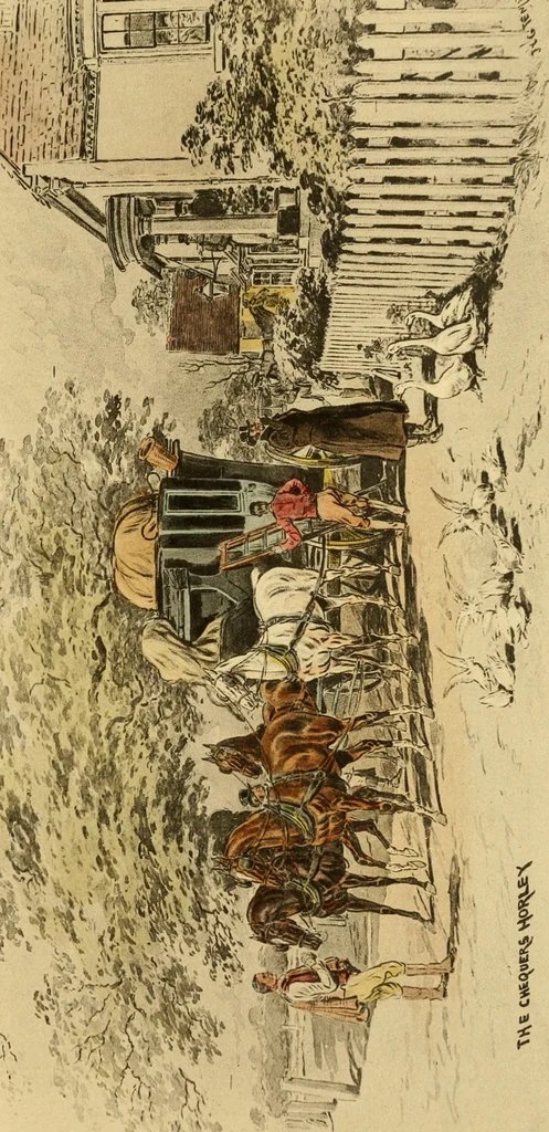 An illustration from Brighton and its coaches : a history of the London and Brighton Road, with some account of the provincial coaches that have run from Brighton, 1894, leaf 308