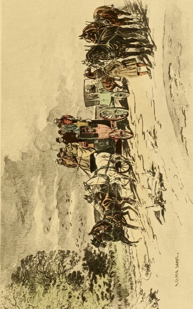 An illustration from Brighton and its coaches : a history of the London and Brighton Road, with some account of the provincial coaches that have run from Brighton, 1894, leaf 340