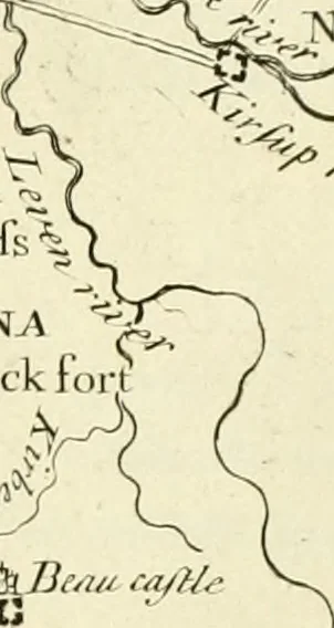 An illustration from Britannia romana: : or, The Roman antiquities of Britain: in three books. I. History of all the Roman transactions in Britain, also description of the Roman walls. II. Collection of the Roman inscriptions and sculptures discovered in Britain. III. The Roman geography of Britain, in which are given the originals of Ptolemy, Antonini Itinerarium, the Notitia, the anonymous Ravennas and Peutinger's table, so far as they relate to this island. To which are added a chronological table, and indexes to the inscriptions and sculptures. Also geographical indexes both of the Latin and English names of the Roman places in Britain, and a general index to the work, 1732, leaf 236