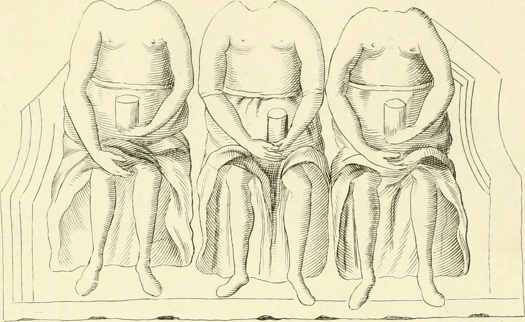 An illustration from Britannia romana: : or, The Roman antiquities of Britain: in three books. I. History of all the Roman transactions in Britain, also description of the Roman walls. II. Collection of the Roman inscriptions and sculptures discovered in Britain. III. The Roman geography of Britain, in which are given the originals of Ptolemy, Antonini Itinerarium, the Notitia, the anonymous Ravennas and Peutinger's table, so far as they relate to this island. To which are added a chronological table, and indexes to the inscriptions and sculptures. Also geographical indexes both of the Latin and English names of the Roman places in Britain, and a general index to the work, 1732, leaf 374