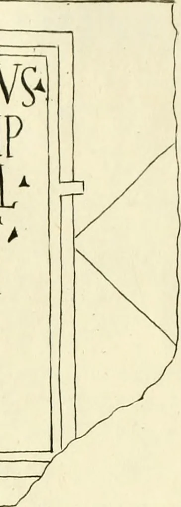 An illustration from Britannia romana: : or, The Roman antiquities of Britain: in three books. I. History of all the Roman transactions in Britain, also description of the Roman walls. II. Collection of the Roman inscriptions and sculptures discovered in Britain. III. The Roman geography of Britain, in which are given the originals of Ptolemy, Antonini Itinerarium, the Notitia, the anonymous Ravennas and Peutinger's table, so far as they relate to this island. To which are added a chronological table, and indexes to the inscriptions and sculptures. Also geographical indexes both of the Latin and English names of the Roman places in Britain, and a general index to the work, 1732, leaf 510