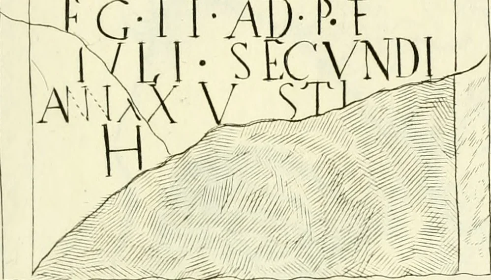 An illustration from Britannia romana: : or, The Roman antiquities of Britain: in three books. I. History of all the Roman transactions in Britain, also description of the Roman walls. II. Collection of the Roman inscriptions and sculptures discovered in Britain. III. The Roman geography of Britain, in which are given the originals of Ptolemy, Antonini Itinerarium, the Notitia, the anonymous Ravennas and Peutinger's table, so far as they relate to this island. To which are added a chronological table, and indexes to the inscriptions and sculptures. Also geographical indexes both of the Latin and English names of the Roman places in Britain, and a general index to the work, 1732, leaf 516