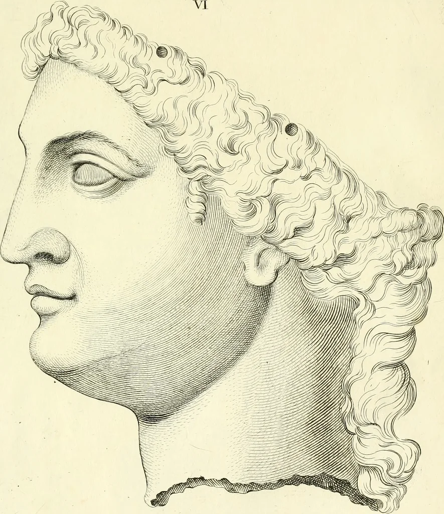 An illustration from Britannia romana: : or, The Roman antiquities of Britain: in three books. I. History of all the Roman transactions in Britain, also description of the Roman walls. II. Collection of the Roman inscriptions and sculptures discovered in Britain. III. The Roman geography of Britain, in which are given the originals of Ptolemy, Antonini Itinerarium, the Notitia, the anonymous Ravennas and Peutinger's table, so far as they relate to this island. To which are added a chronological table, and indexes to the inscriptions and sculptures. Also geographical indexes both of the Latin and English names of the Roman places in Britain, and a general index to the work, 1732, leaf 518