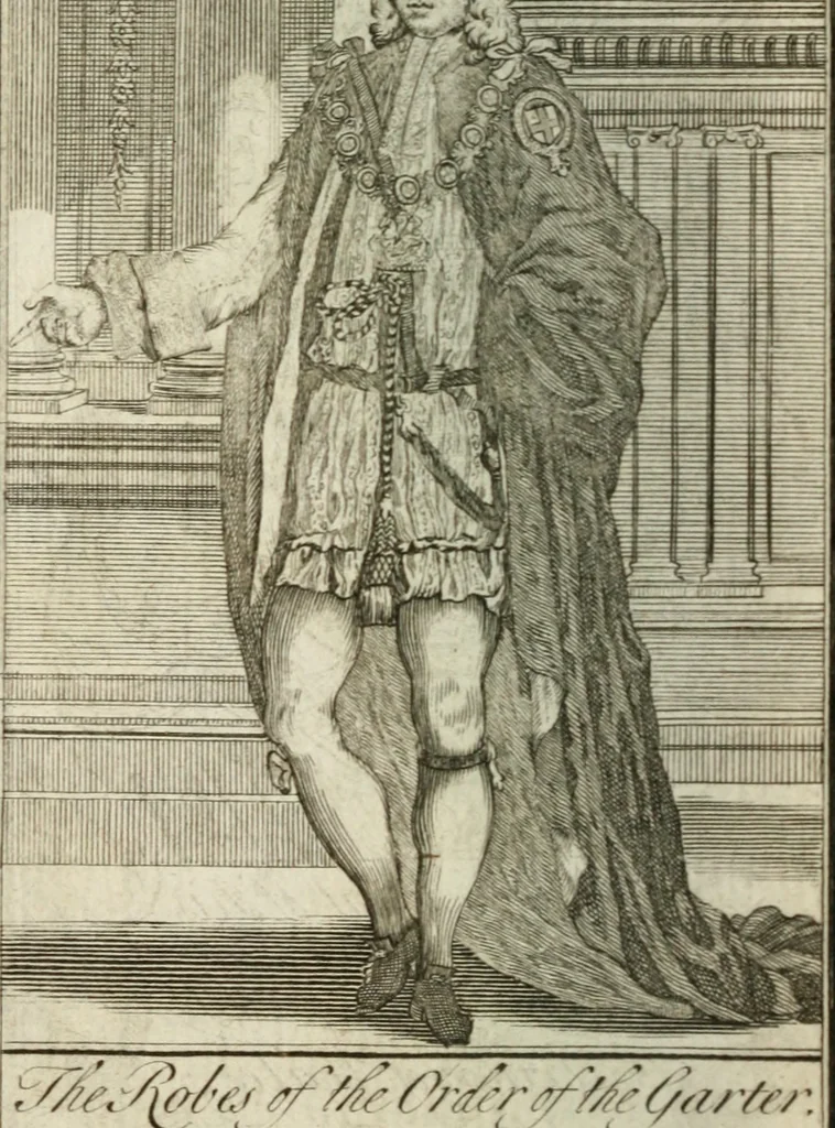 An illustration from The British compendium; or, Rudiments of honour: Containing the origin of the Scots, and succession of their kings for above 2000 years;, 1741, leaf 11