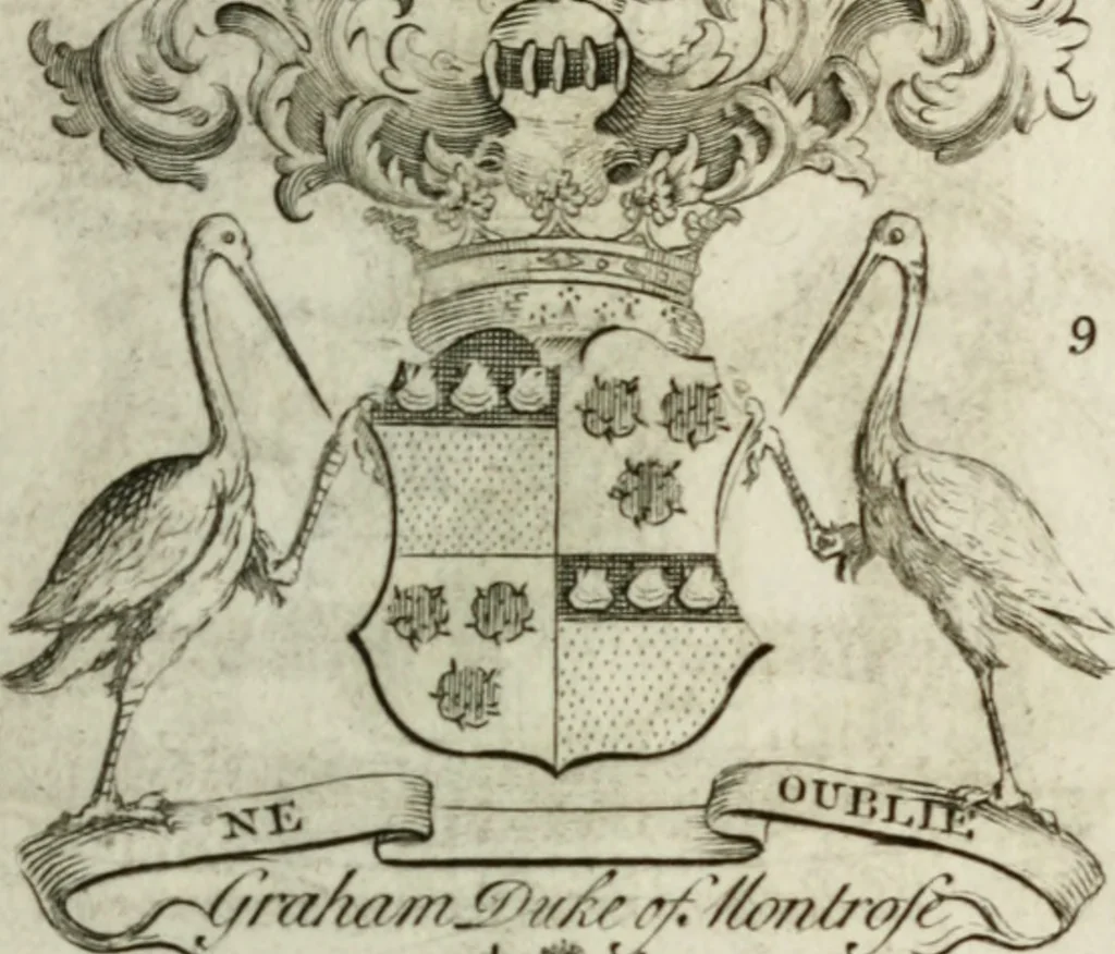 An illustration from The British compendium; or, Rudiments of honour: Containing the origin of the Scots, and succession of their kings for above 2000 years;, 1741, leaf 18