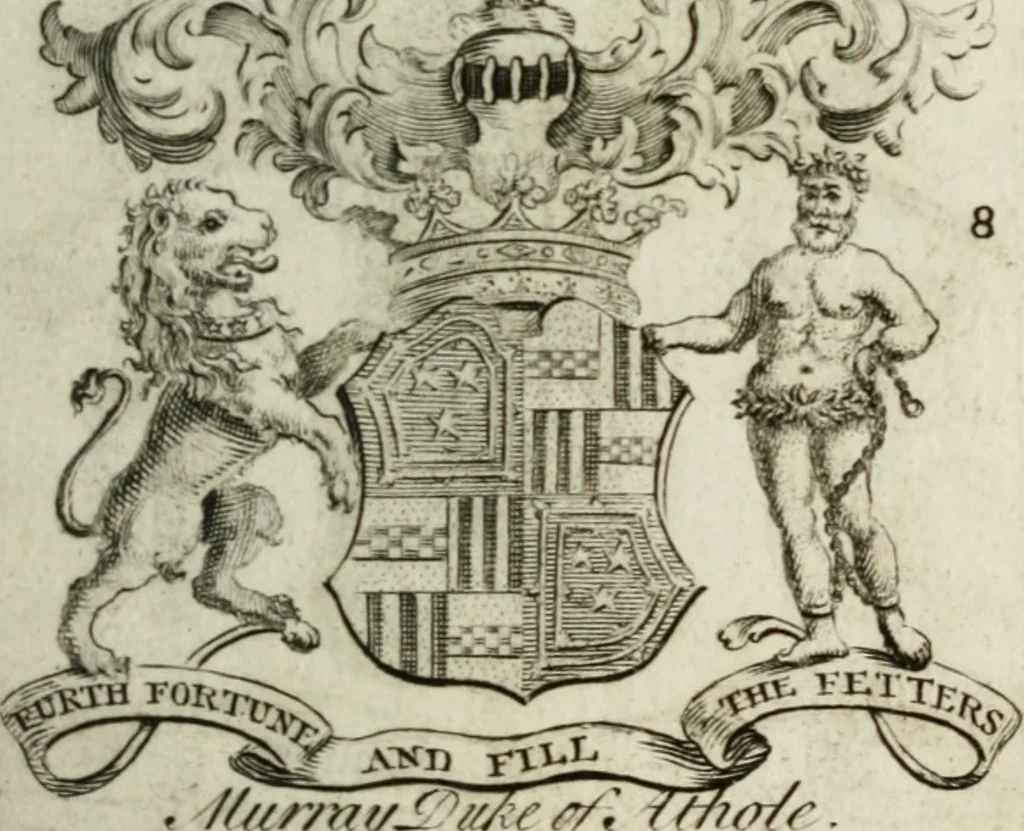 An illustration from The British compendium; or, Rudiments of honour: Containing the origin of the Scots, and succession of their kings for above 2000 years;, 1741, leaf 18