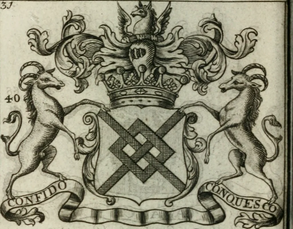 An illustration from The British compendium; or, Rudiments of honour: Containing the origin of the Scots, and succession of their kings for above 2000 years;, 1741, leaf 39