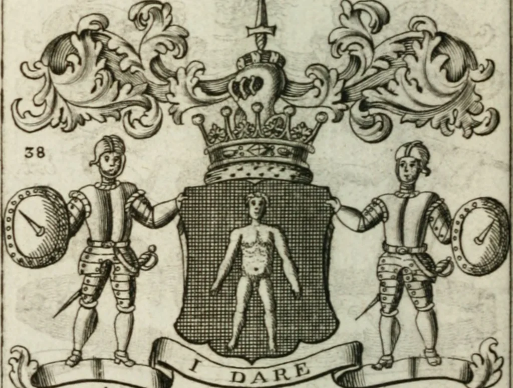 An illustration from The British compendium; or, Rudiments of honour: Containing the origin of the Scots, and succession of their kings for above 2000 years;, 1741, leaf 47