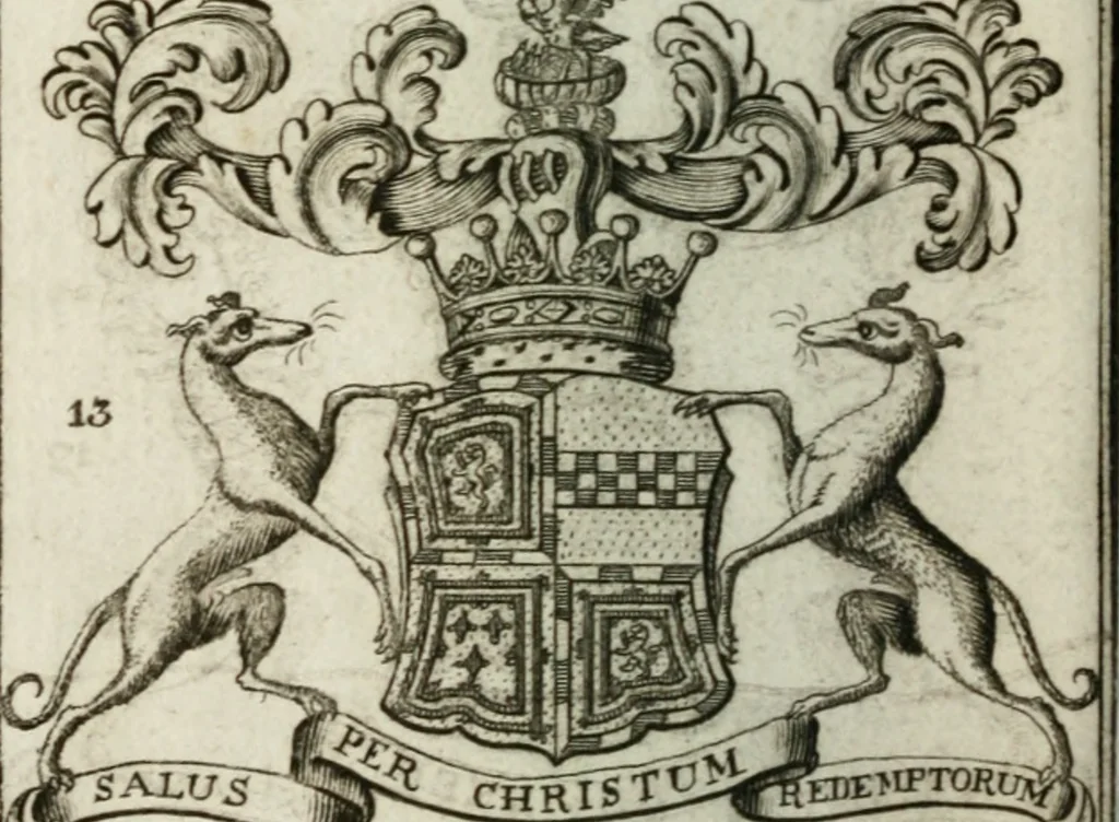 An illustration from The British compendium; or, Rudiments of honour: Containing the origin of the Scots, and succession of their kings for above 2000 years;, 1741, leaf 51