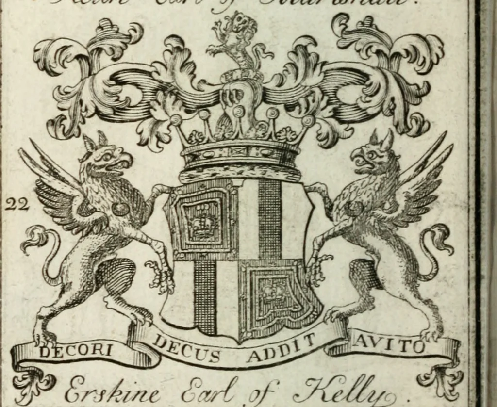 An illustration from The British compendium; or, Rudiments of honour: Containing the origin of the Scots, and succession of their kings for above 2000 years;, 1741, leaf 53