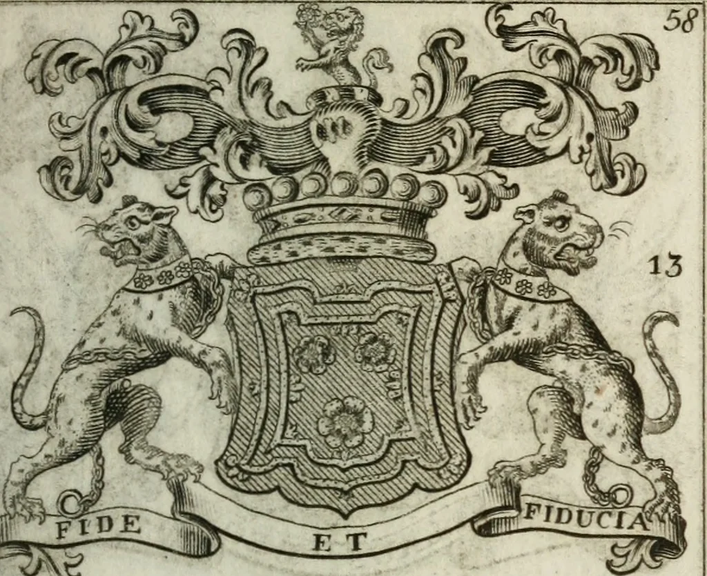 An illustration from The British compendium; or, Rudiments of honour: Containing the origin of the Scots, and succession of their kings for above 2000 years;, 1741, leaf 66
