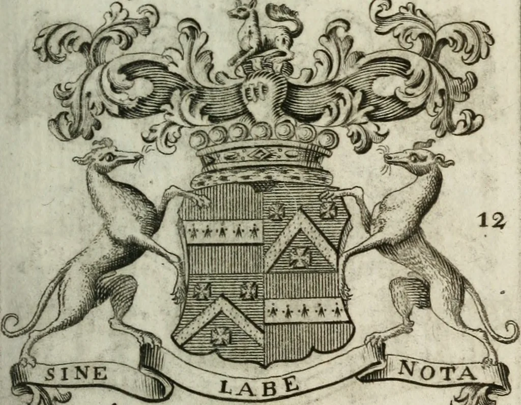 An illustration from The British compendium; or, Rudiments of honour: Containing the origin of the Scots, and succession of their kings for above 2000 years;, 1741, leaf 66