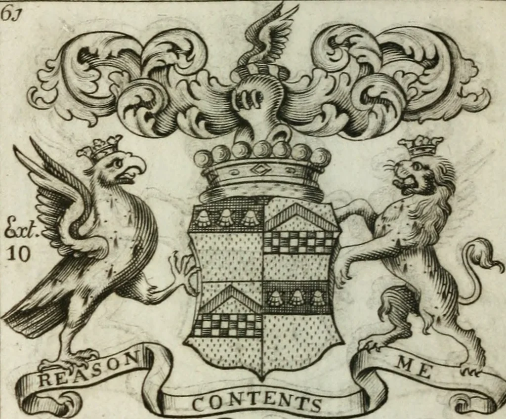 An illustration from The British compendium; or, Rudiments of honour: Containing the origin of the Scots, and succession of their kings for above 2000 years;, 1741, leaf 69