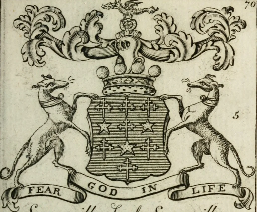 An illustration from The British compendium; or, Rudiments of honour: Containing the origin of the Scots, and succession of their kings for above 2000 years;, 1741, leaf 78