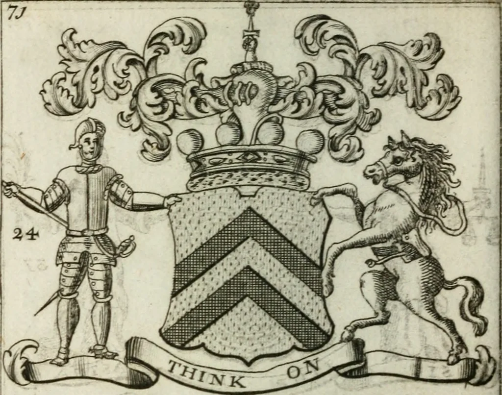 An illustration from The British compendium; or, Rudiments of honour: Containing the origin of the Scots, and succession of their kings for above 2000 years;, 1741, leaf 79