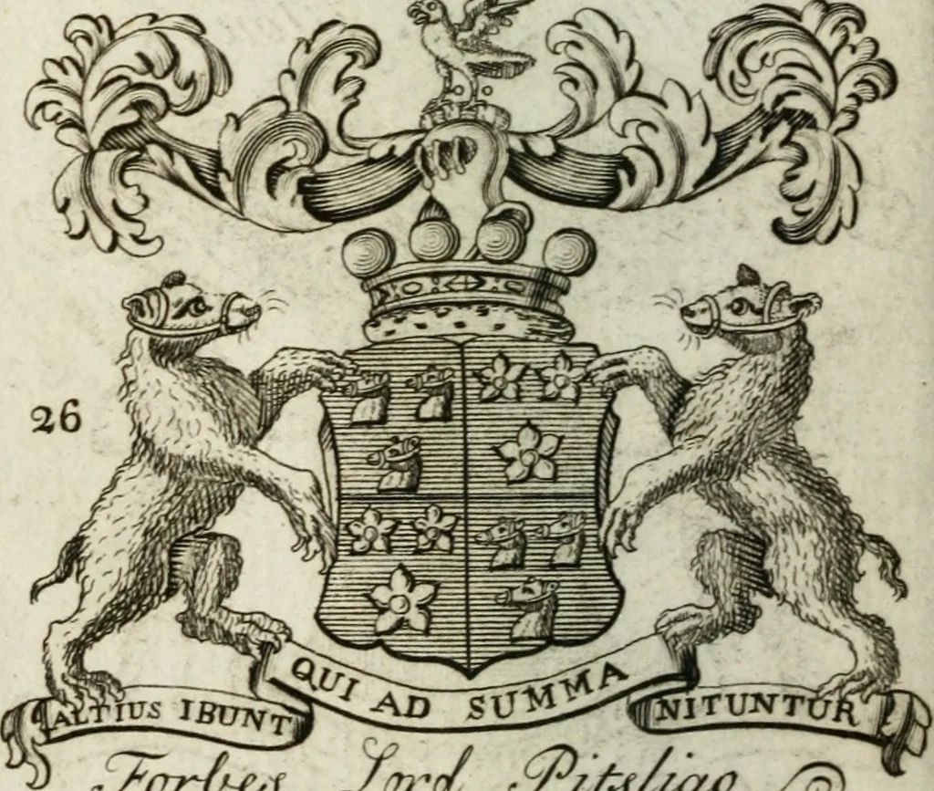 An illustration from The British compendium; or, Rudiments of honour: Containing the origin of the Scots, and succession of their kings for above 2000 years;, 1741, leaf 81