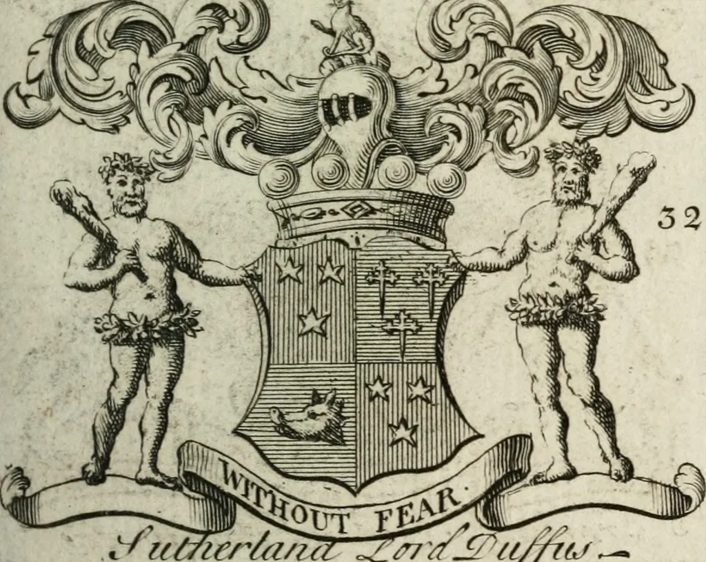 An illustration from The British compendium; or, Rudiments of honour: Containing the origin of the Scots, and succession of their kings for above 2000 years;, 1741, leaf 82