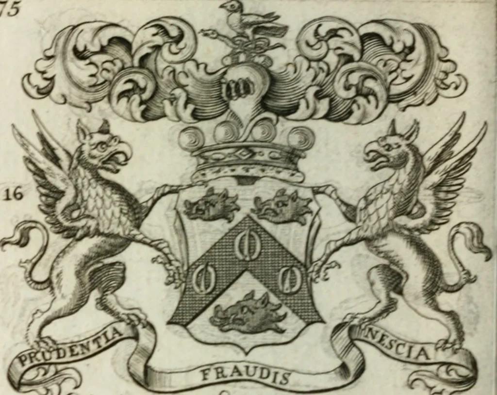 An illustration from The British compendium; or, Rudiments of honour: Containing the origin of the Scots, and succession of their kings for above 2000 years;, 1741, leaf 83