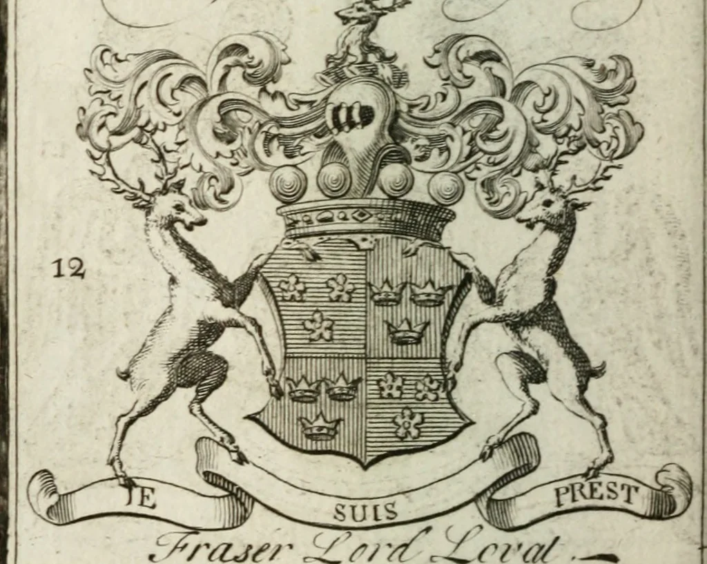 An illustration from The British compendium; or, Rudiments of honour: Containing the origin of the Scots, and succession of their kings for above 2000 years;, 1741, leaf 85