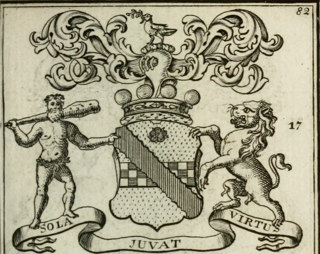 An illustration from The British compendium; or, Rudiments of honour: Containing the origin of the Scots, and succession of their kings for above 2000 years;, 1741, leaf 90