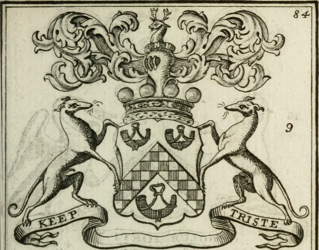 An illustration from The British compendium; or, Rudiments of honour: Containing the origin of the Scots, and succession of their kings for above 2000 years;, 1741, leaf 92