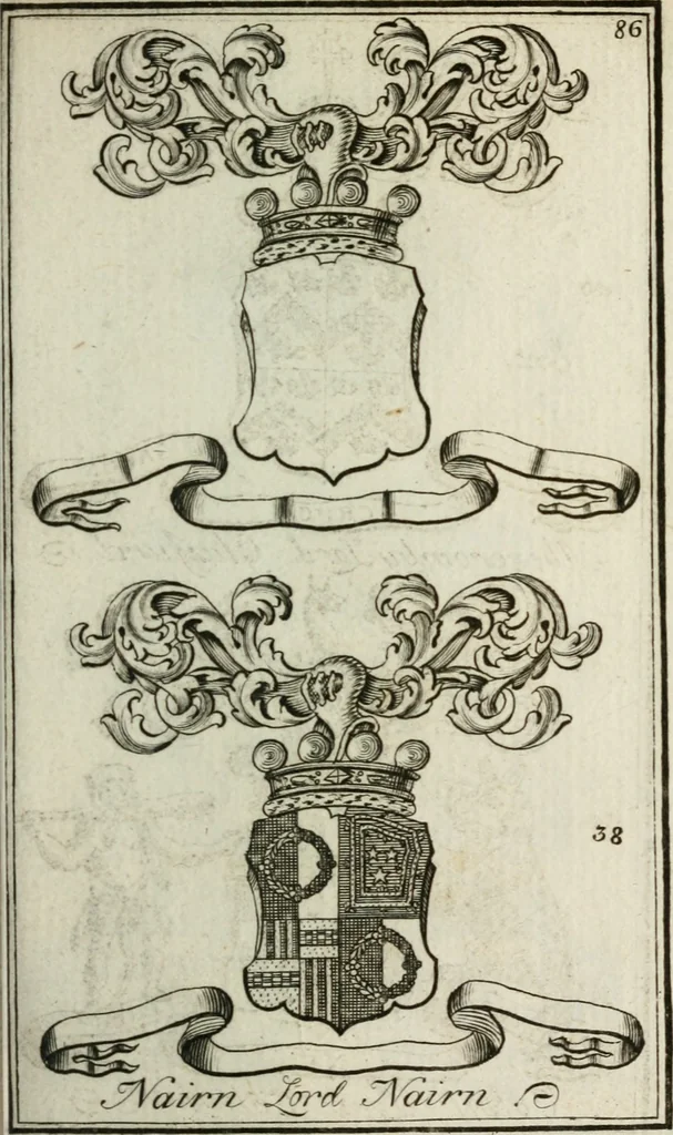An illustration from The British compendium; or, Rudiments of honour: Containing the origin of the Scots, and succession of their kings for above 2000 years;, 1741, leaf 94