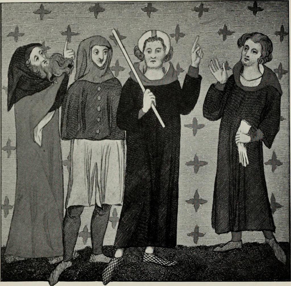 An illustration from British costume during XIX centuries (civil and ecclesiastical), 1910, leaf 135
