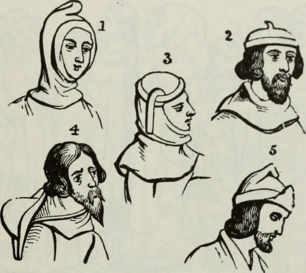An illustration from British costume during XIX centuries (civil and ecclesiastical), 1910, leaf 136